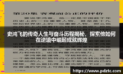 史鸿飞的传奇人生与奋斗历程揭秘，探索他如何在逆境中崛起成就辉煌